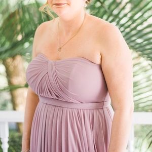 David's bridal bridesmaid long dress